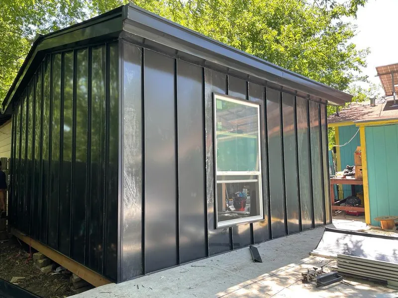 Black standing seam metal wall panels for Metal Roof Installation in Lower Swatara